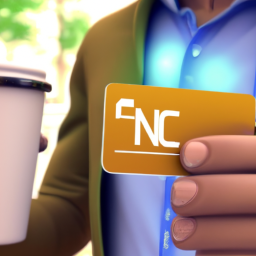 a man using nfc card